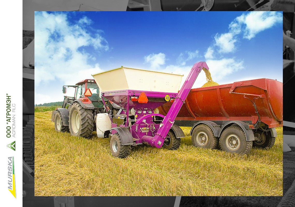 Вальцовая плющилка зерна Murska 2000 S2x2 с элеватором