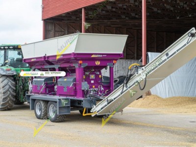 Мощная высокопроизводительная вальцовая мельница Murska 4000 с ленточным транспортером