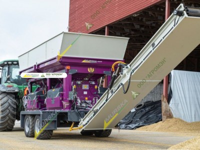 Вальцовые плющилки Murska с транспортером ленточным