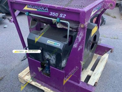 Стационарная вальцовая мельница плющилка Murska 350 S2 с элеватором